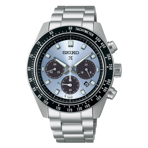セイコー SEIKO PROSPEX 腕時計 メンズ SBER001 プロスペックス スピードタイマー ソーラー ホワイト/ブラックxシルバー アナログ表示
