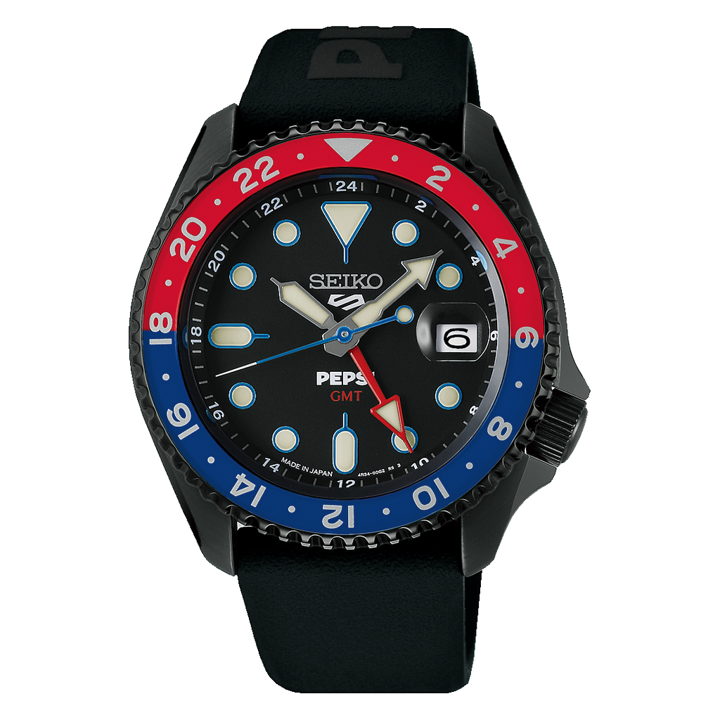 ペプシ　PEPSI セイコー5スポーツ　Seiko 5 SBSC023 SEIKO 5 SPORTS SBSC023 SKX PEPSI collaboration Automatic GMT Japan