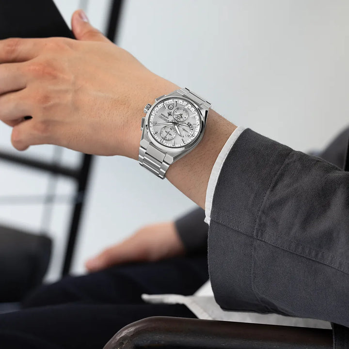 SEIKO AVENUE クロノグラフ デイト シルバー メンズ腕時計 1195 SEIKO AVENUE クロノグラフ デイト シルバー メンズ腕時計 1195