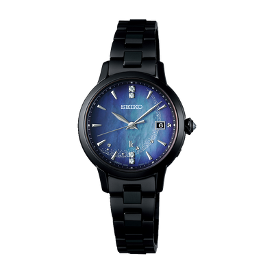 最安値で 413 SEIKO ルキア時計 レディース腕時計 紫 パープル 人気 