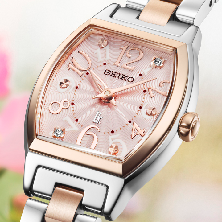 稼動 腕時計　SEIKO lk セイコー　ルキア　クロノグラフ　新品電池　E12 セイコー ルキア lk レディース腕時計 クロノグラフ 赤文字盤