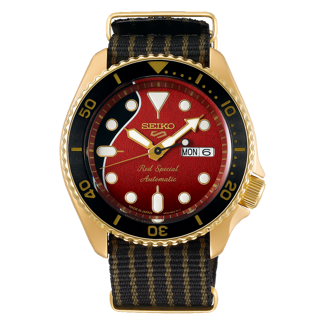 SEIKO 自動巻き時計 ゴールド/赤 限定版sbsa160 SEIKO 自動巻き時計 ゴールド/赤 限定版sbsa160