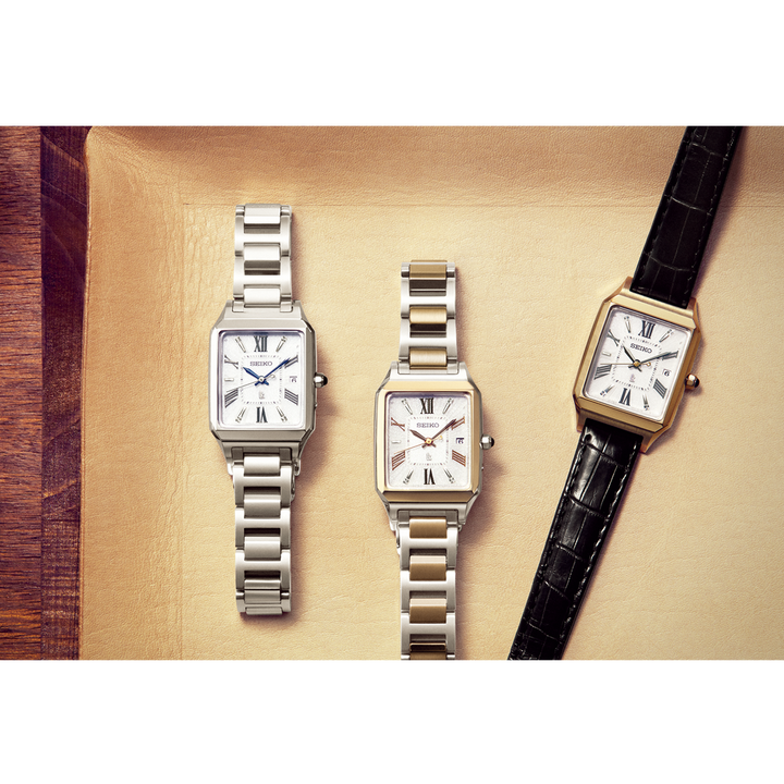 SEIKO(セイコー) / ソーラー腕時計/アナログ/ステンレス/WHT/SLV